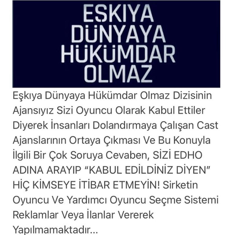edhos6_'s tweet photo. Kamuoyuna Duyurulur! 
#EDHO https://t.co/bhDTFmkVo8