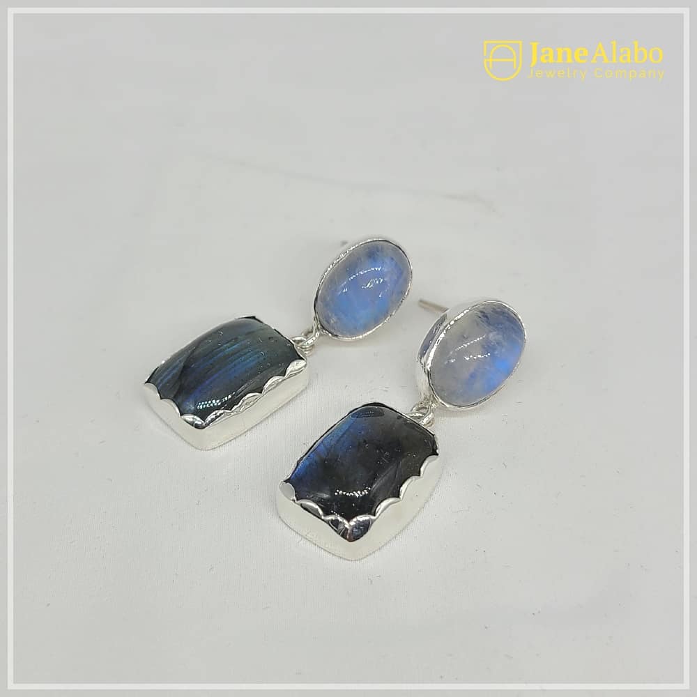 Janealabo's tweet photo. Gems, In Fact, Are A Specie Of Mineral Flowers ; They Are The Blossoms Of The Dark
A Combination Of Moonstone And Labradorite Will Illuminate Your Jewelry Collection With There (#Adularesence &amp; #Labradoresence) Flashes Of Blue Colour.
#earrings #gemstoneearrings #jewelrydesigner https://t.co/N643mBjVa5