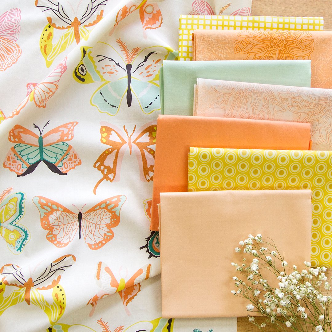 ArtGalleryFab's tweet photo. Today in our #fabricpull of the day we were inspired by one of the timeless prints “Wingspan Melon '' by Bonnie Christine and chose our favorite AGF Elements (blender) fabrics to go along with it

#AGFElements #artgalleryfabrics #agfpuresolids https://t.co/1H6lTAxrbu