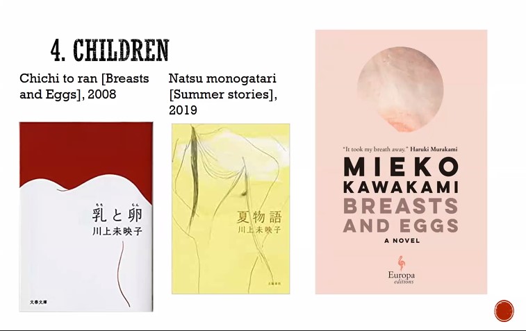 JPFSydney's tweet photo. Children: Mieko Kawakami's "Breasts and Eggs" explores questions around fertility and modes of conception, such as who can and can't conceive or access fertility treatments in Japan and why. It comes highly recommended by Haruki Murakami. #ReadJapan https://t.co/VQBeGJA947