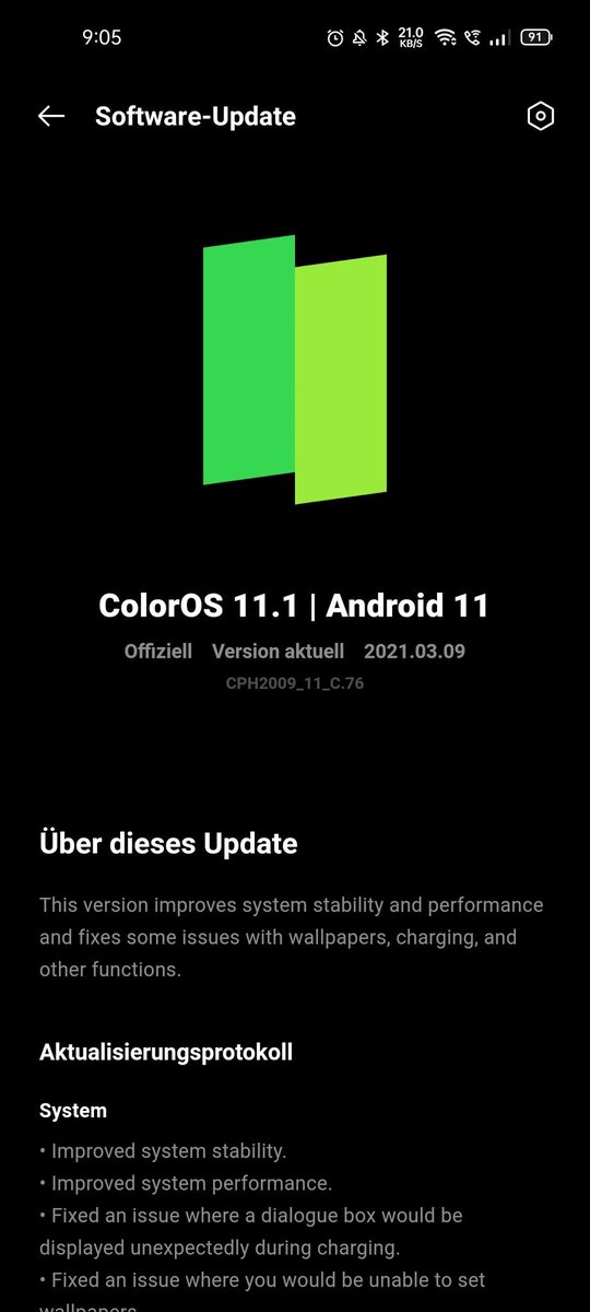 Dominik1409's tweet photo. Es scheint so als würde das @OPPODeutschland  #FindX2Neo bereits ab heute das Color OS11.1 Update bekommen. Wie immer per OTA also in Wellen. @kenneth_mp4 kann auch nicht mehr warten^^ https://t.co/H9baBleFGs