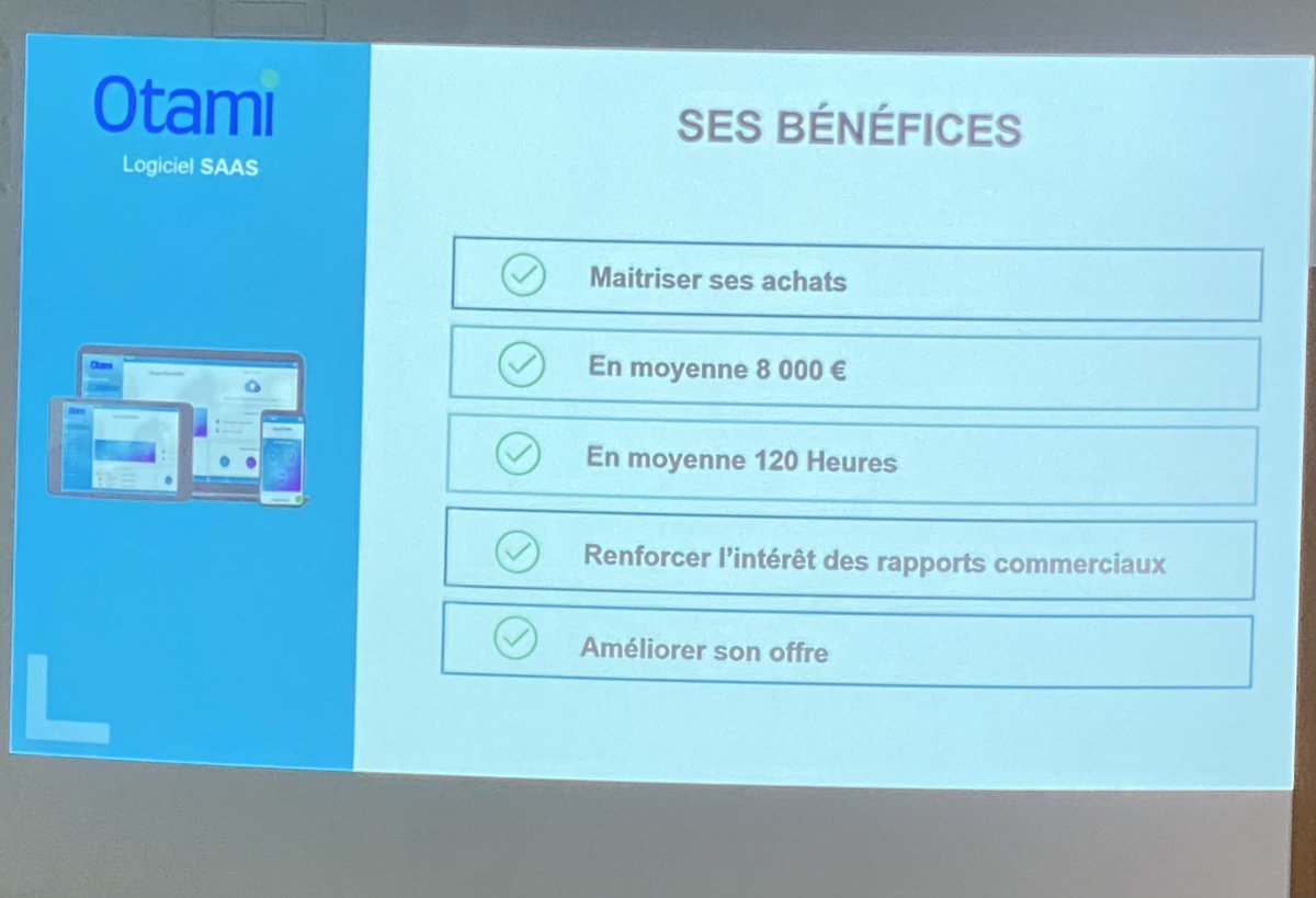 Helioparc's tweet photo. Présentation de la solution #OTami développée par la #startup @O2Aconseil à destination des boulangers pâtissiers pour optimiser la gestion de leurs achats et gagner du temps. Après plusieurs mois de travail de recherche et développement #OTami est prêt à entrer sur le marché ! https://t.co/cDkYIQW6OD