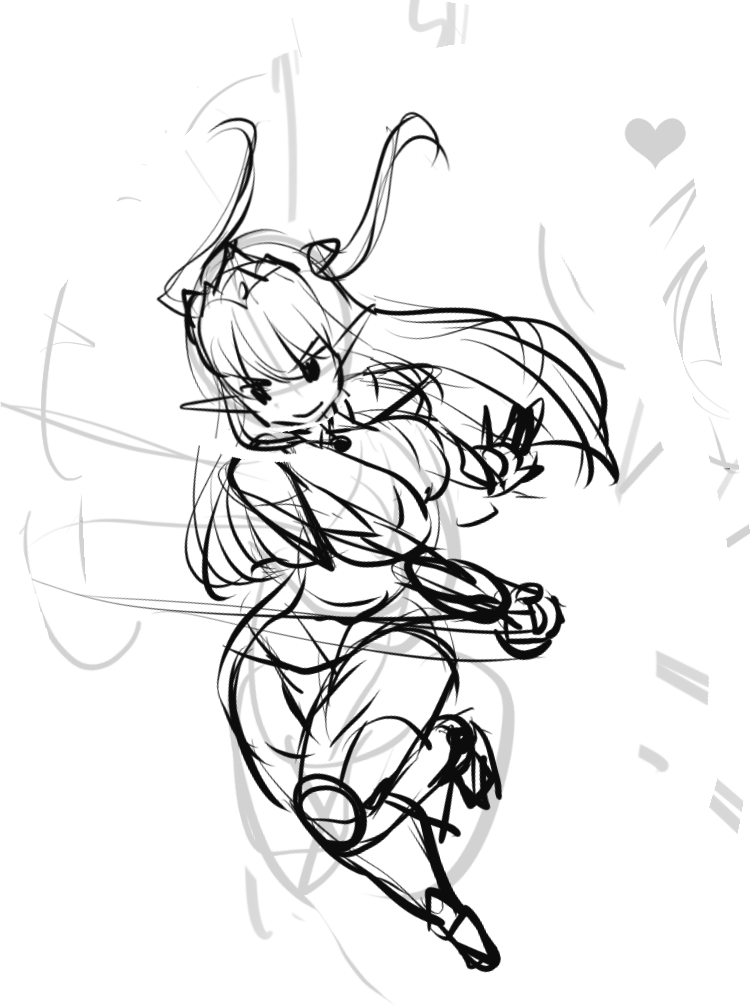 ビキニアーマーさんラフボツ供養 