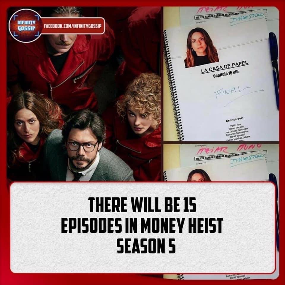NetflxUpdates's tweet photo. 15 EPISODES. Money Heist. Final Season. https://t.co/T0u2kltgHd