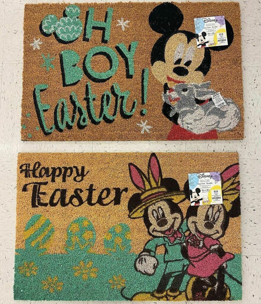 DLifestylers's tweet photo. Repost from @disneyland_allfun - 🐰 Easter outdoor mats are now available at Hobby Lobby $13 🐰 #hobbylobby #hobbylobbydisney #hobbylobbydisneyfinds #disneymats #disneyfind #disneyfinds #disneymerch #disneymerchandise #easter #disneyeaster https://t.co/U6hAlrrUMr https://t.co/H3Lfu4oiKq