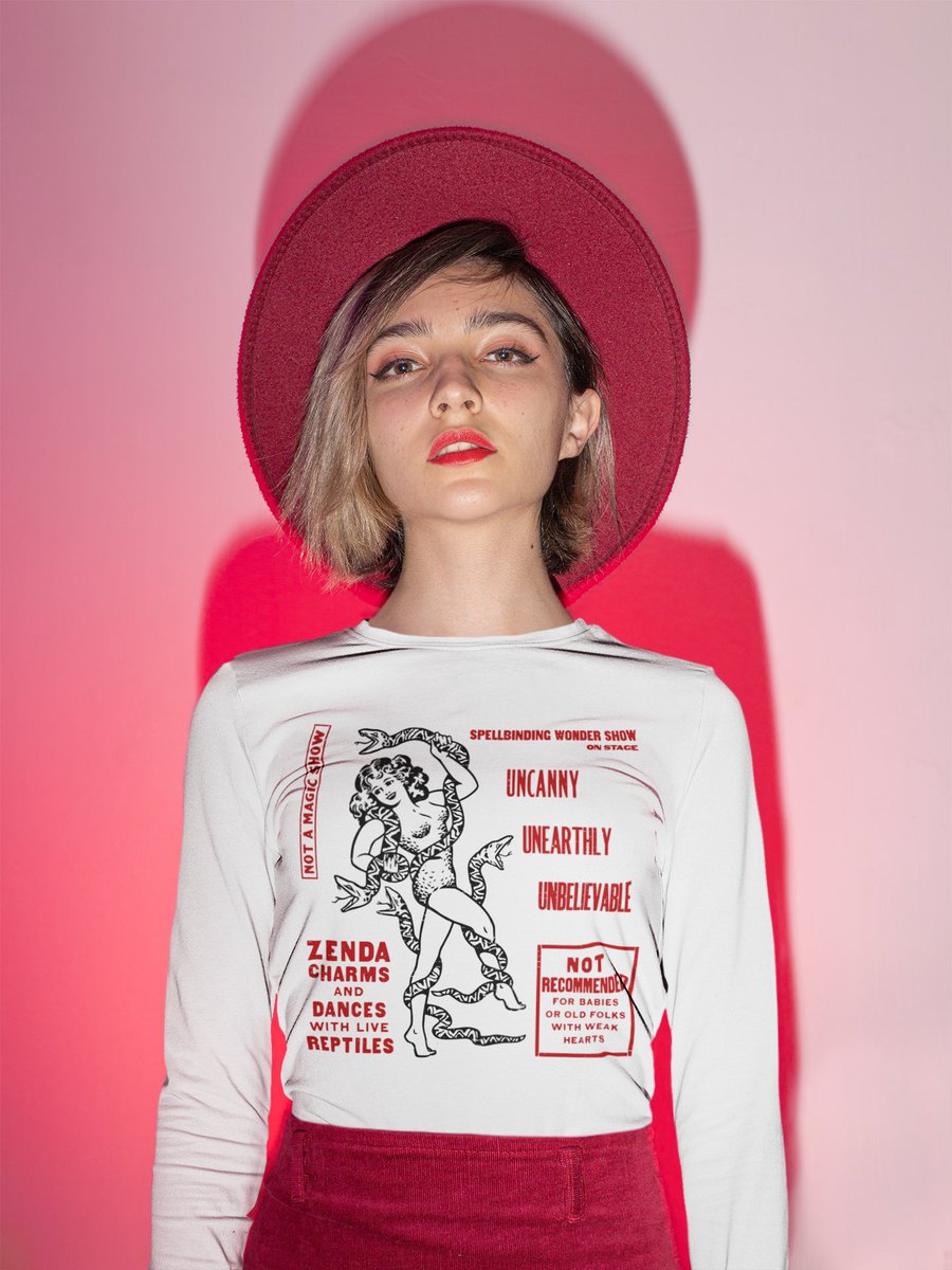 PulpandStitch's tweet photo. How charming...
#snakecharmers #burlesque #burlesquedancer #burlesqueperformer #snake #reptile #circus #carnival #sideshowfreaks #sideshow #shirtdesign #streetwearwomen #streetfashionwomen https://t.co/ISjbL3oH0W