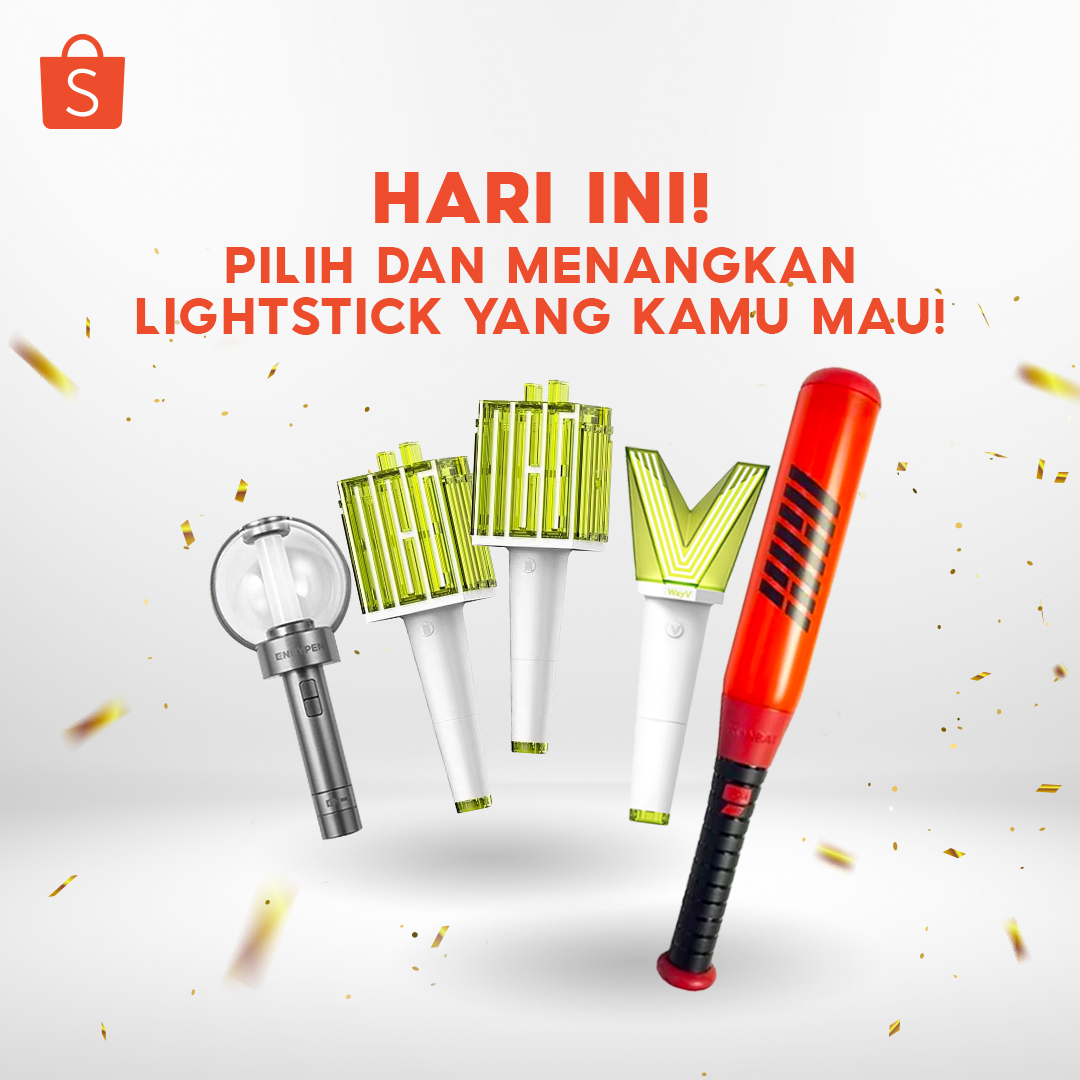 Hai, Sobat Shopee! Mau dong dapetin Lightstick KPOP favorit kamu? 🤩 Stay tuned MALAM INI di Twitter <a href="/ShopeeID/">Shopee Indonesia</a> dan nyalain notifikasi kamu supaya gak ketinggalan GIVEAWAY ya! 🤗🎉 #ShopeeID