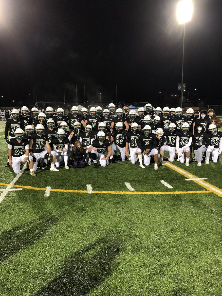 PenHSathletes's tweet photo. I can’t say enough about how proud I am of this TEAM!  They fought through the dark and lonely days of Covid and ended up helping to heal our community.  They played some dang good football along the way as well.  Way to lead us Seniors!  The future is bright!!!  #11AS1™️ https://t.co/78JDnWF27Y
