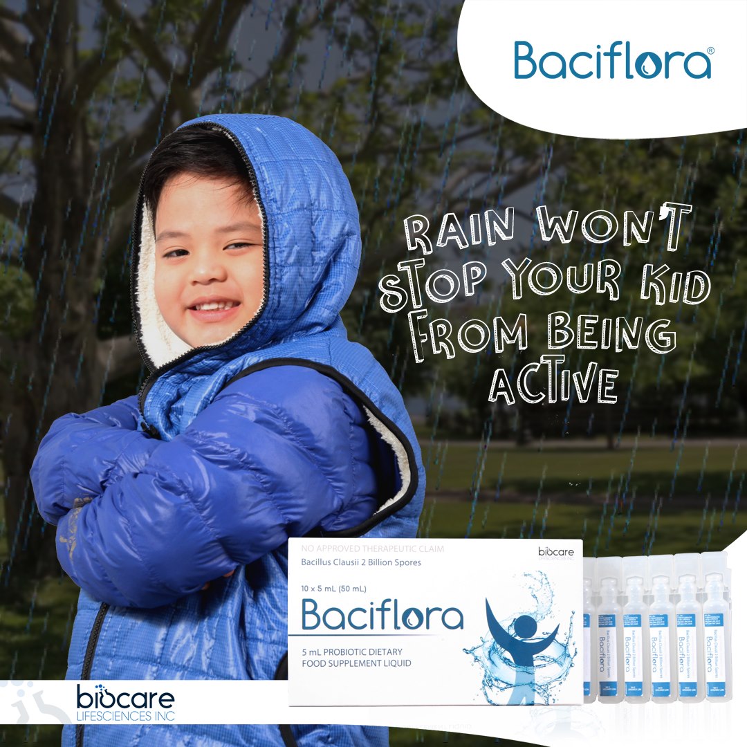 baciflora's tweet photo. You can’t stop the rain from falling, but you can boost your child’s immunity with the help of billions of good probiotics present in every mini bottle of Baciflora.

Give your child an immunity boost today! https://t.co/oUfSQRFNuz