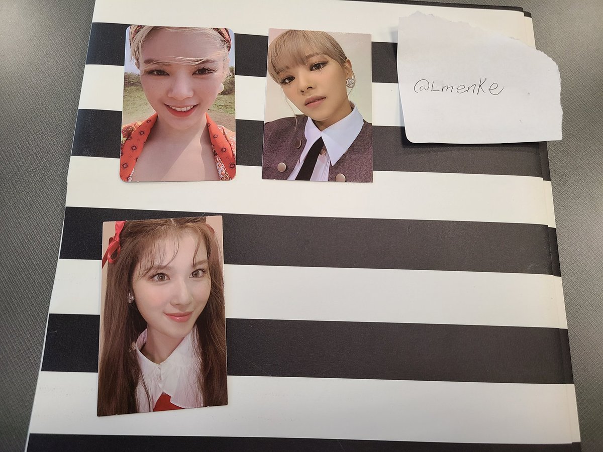 Lmenke's tweet photo. WTT

Have: Jeongyeon and Sana

Want: Nayeon Wishlist (see replies)

Location: USA
WW: no

@TWICE_trades @Twicetradeonce @twicetradeusa @twicetradings 
@TWICE_trades https://t.co/FcSZ88k2TZ