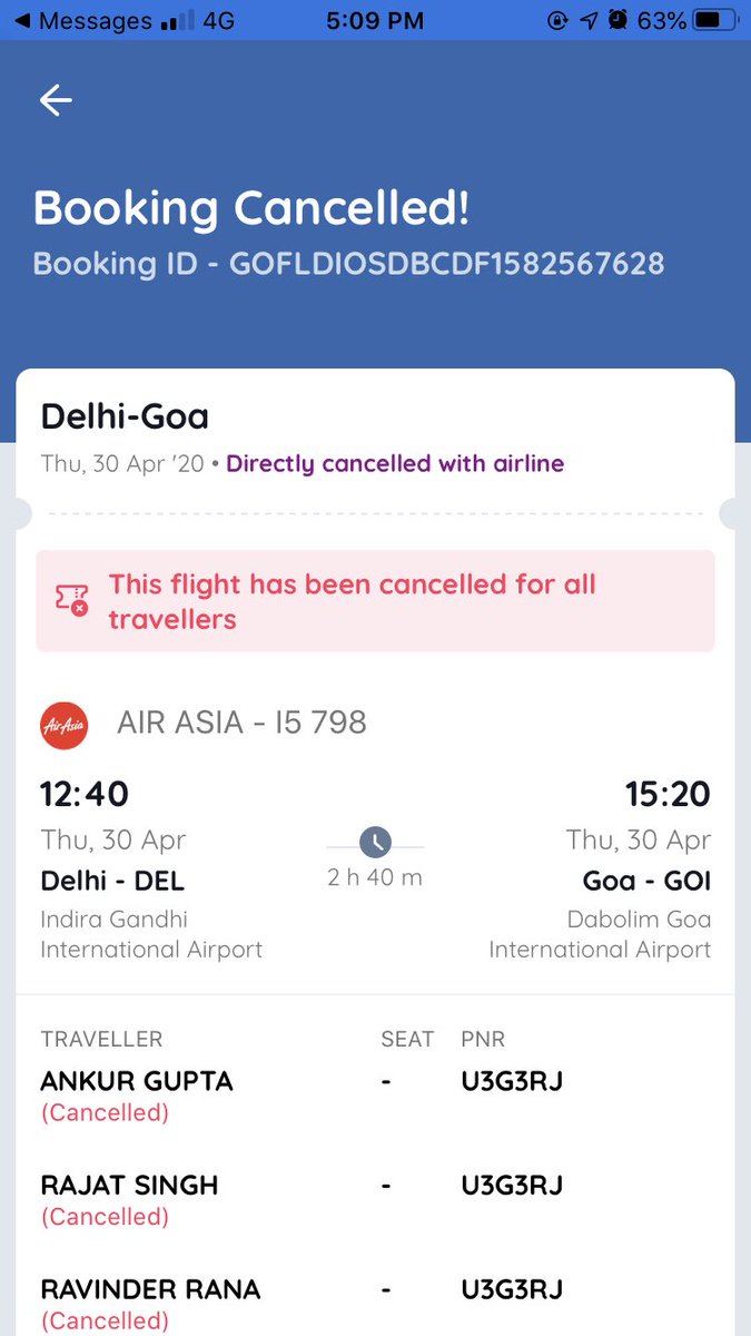 Sunitkashyap3's tweet photo. Dear @goibibo @jagograhakjago 
Sincere request to reply on my email. We made our booking to travel Goa before pandemic but plan couldn't succeed ... multiple calls, email written and our money is jst stuck.
Atleast have decency to solve the issue of your reliable customer. https://t.co/K9NBr8PKzN