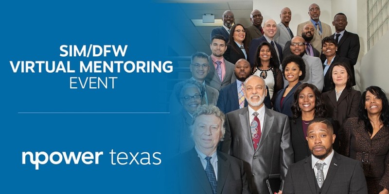 SIMDFW's tweet photo. Mentors are needed for the next @SIMDFW  / NPower  VIRTUAL SPEED MENTORING event on May 20th from 10am - 2pm. Help make a difference! Register to volunteer here: 
https://t.co/CMlskK1aP2

#mentoring #mentors #education #virtualspeedmentoring #speedmentoring https://t.co/Vx1V25v6f0