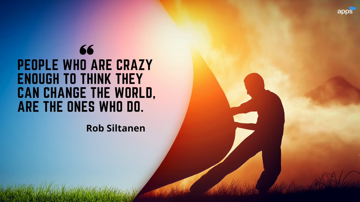 AppsRhino's tweet photo. “People Who Are Crazy Enough To Think They Can Change The World, Are The Ones Who Do.” – Rob Siltanen
.
@AppsRhino
https://t.co/u0zNcOBkWl
.
#quoteoftheday #quotesaboutlife #quoteforlife #motivatedmindset #successmindset #willrogers #Willroger #yesterday #live #goodvibes https://t.co/pPEbIC39pP