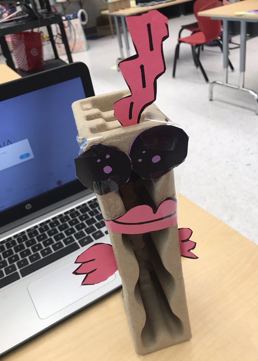 Celyendo's tweet photo. @TinkeringStudio Thanks for always inspiring us @TinkeringStudio! Here are some of today’s 2nd grade #DancingHelpers. Each body part can be whatever a child dreams it to be. A Preschool teacher brilliantly called them “mystery parts!” #MakerEd #seeingfaces #808educate #Rethink_Learning We wonder. https://t.co/uudj59KFt8