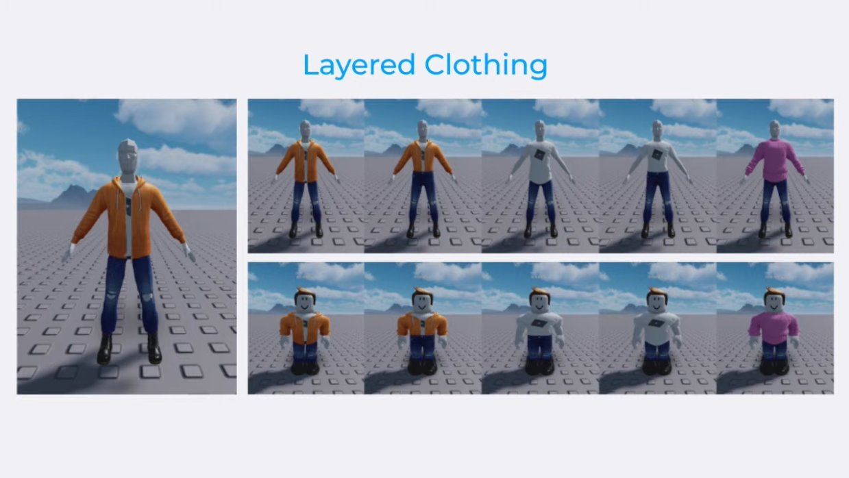 Bloxy News on X: A new fitting algorithm for layered clothing is