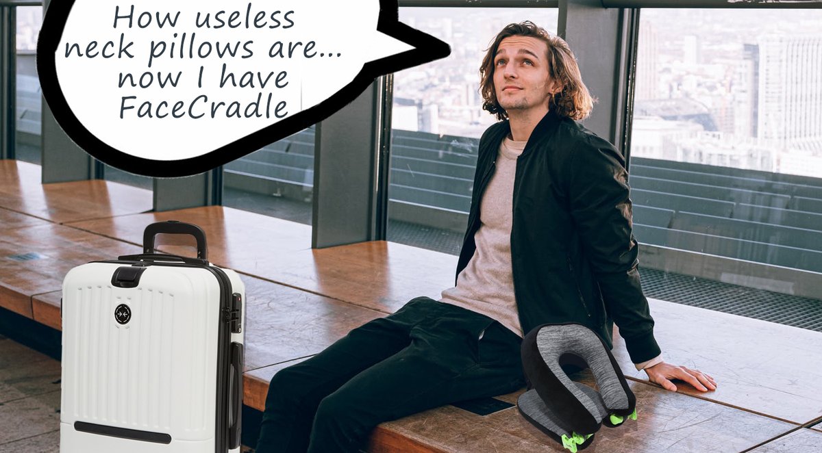 FaceCradleMe's tweet photo. How many U shaped neck pillows have you purchased in your travels? https://t.co/2yt3k5NUam
