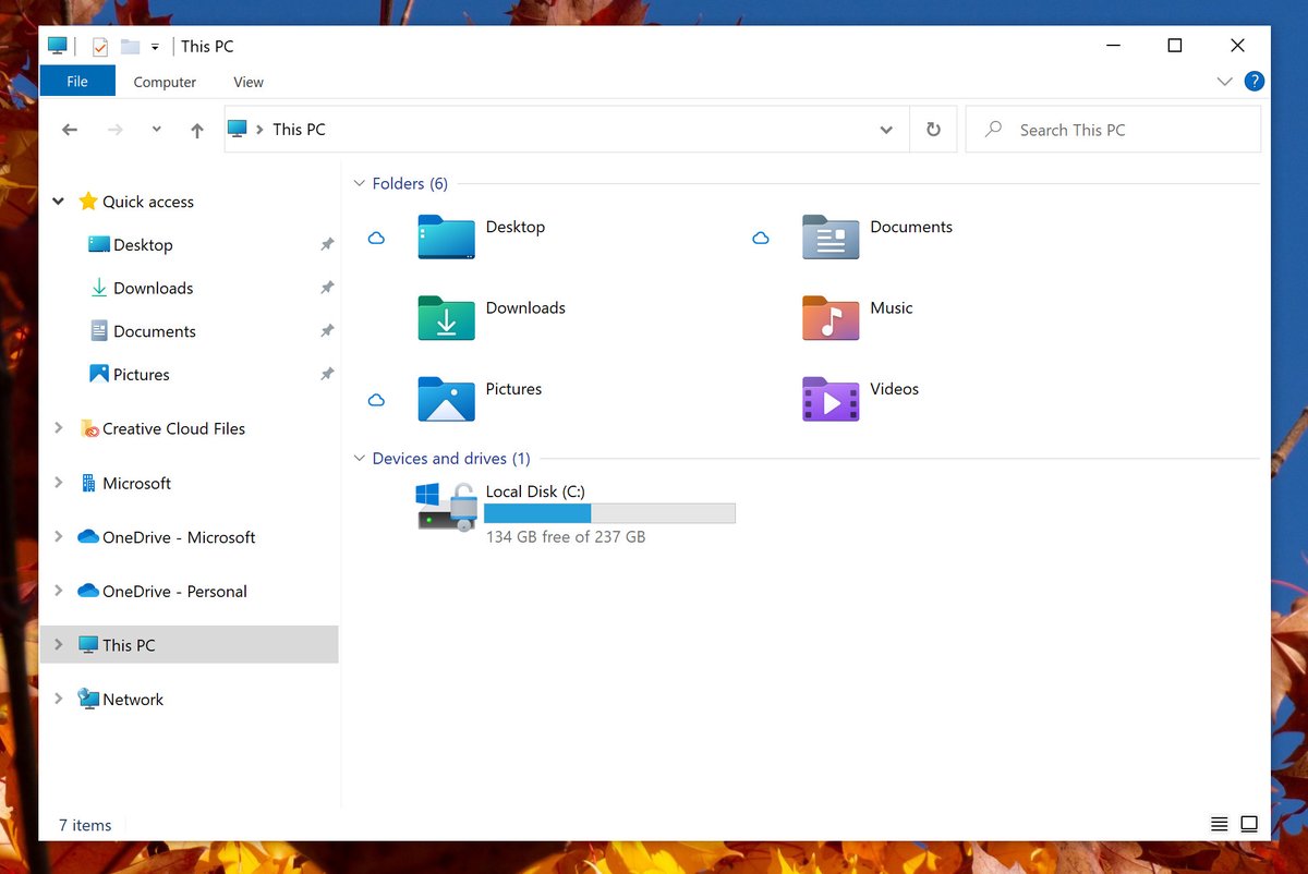 verge's tweet photo. Windows 10 is getting new File Explorer icons as part of a visual overhaul https://t.co/wZDm2TzEgm https://t.co/aTzrxiXgoi