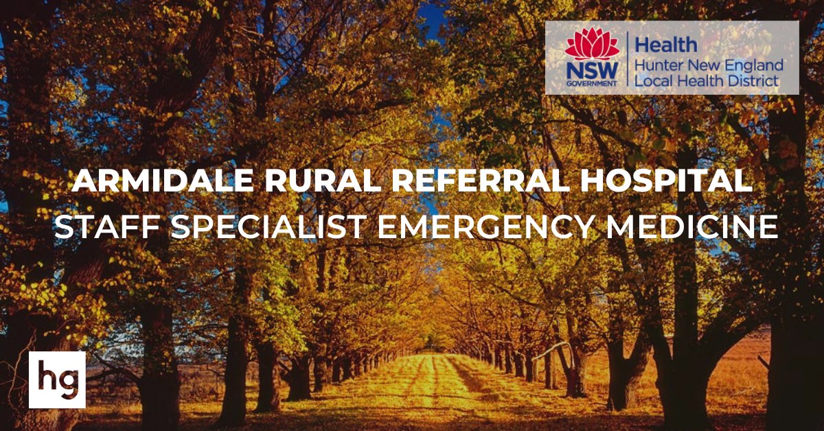 Hardy_Group's tweet photo. There are a couple of days left to apply for this exciting opportunity. Find out more by contacting Catherine Poutasi on 0432 173 611 or →https://t.co/gesJ9JGgS7

#FACEM #ACEM #EmergencyMedicine #staffspecialist #Armidale #HunterNewEnglandLocalHealthDistrict #HNELHD #RCEM #ACEP https://t.co/gJvYLgCEoj