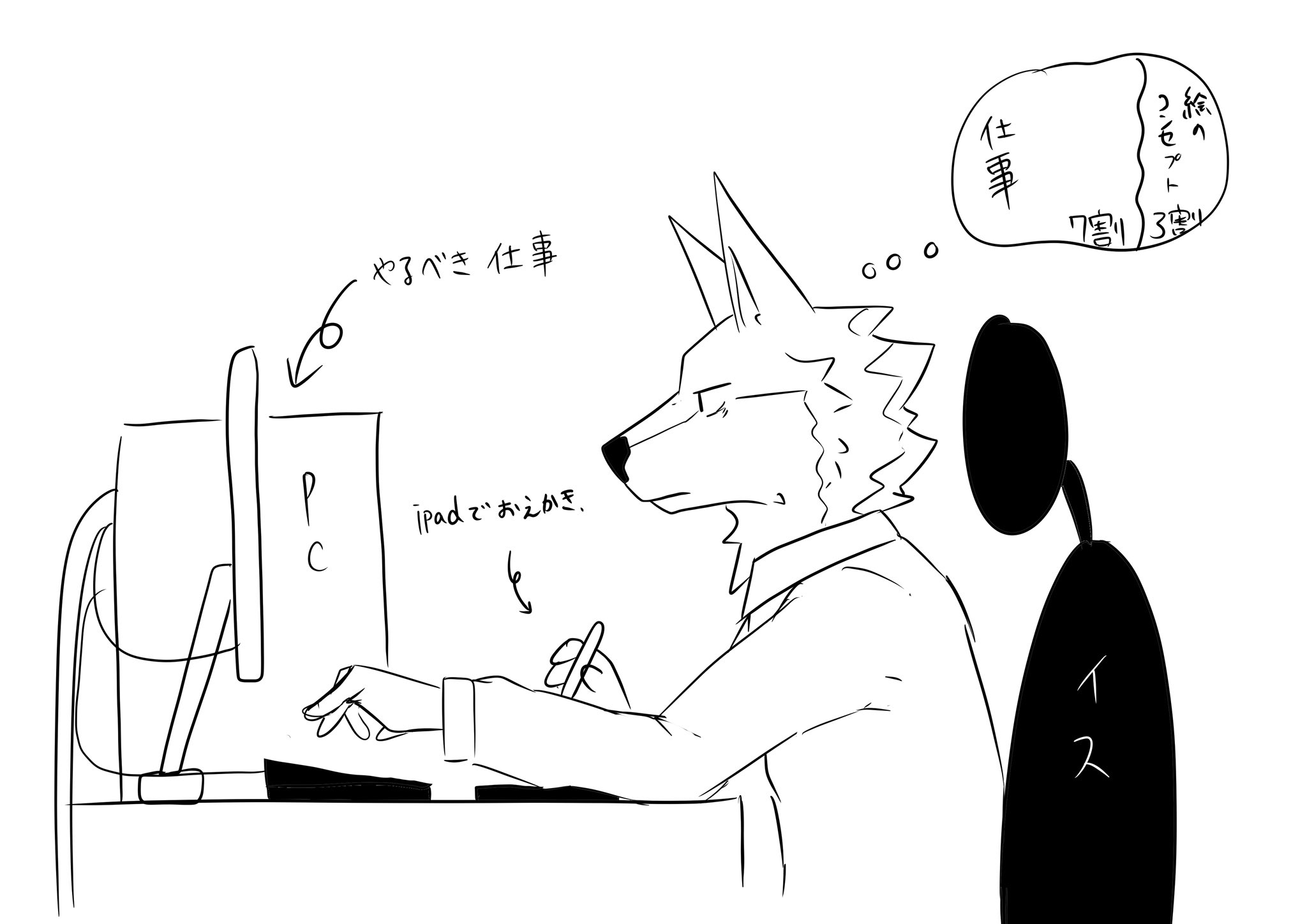 Red Redが平日にイラスト投稿できる理由 仕事やりながら絵描いてる T Co 34ybfbmp7a Twitter
