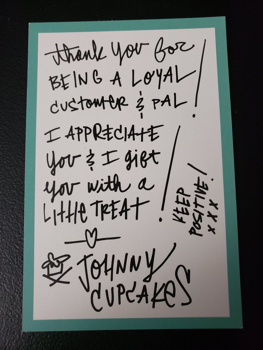 H13omer's tweet photo. @JohnnyCupcakes Hey Johnny just wanted to thank you for the amazing surprise!  Thank you for being loyal to your peeps after all these years.   You truly are a one of a kind and that hasn't changed after all these years.  Thanks to Mary as well.    JC is happiness! https://t.co/H53vOUC6PF
