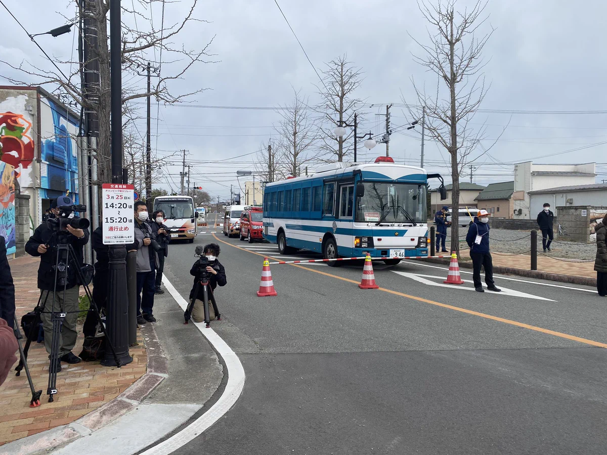 聖火リレーのコース福島県双葉町、駅前をぐるぐる回るだけだったｗｗｗ