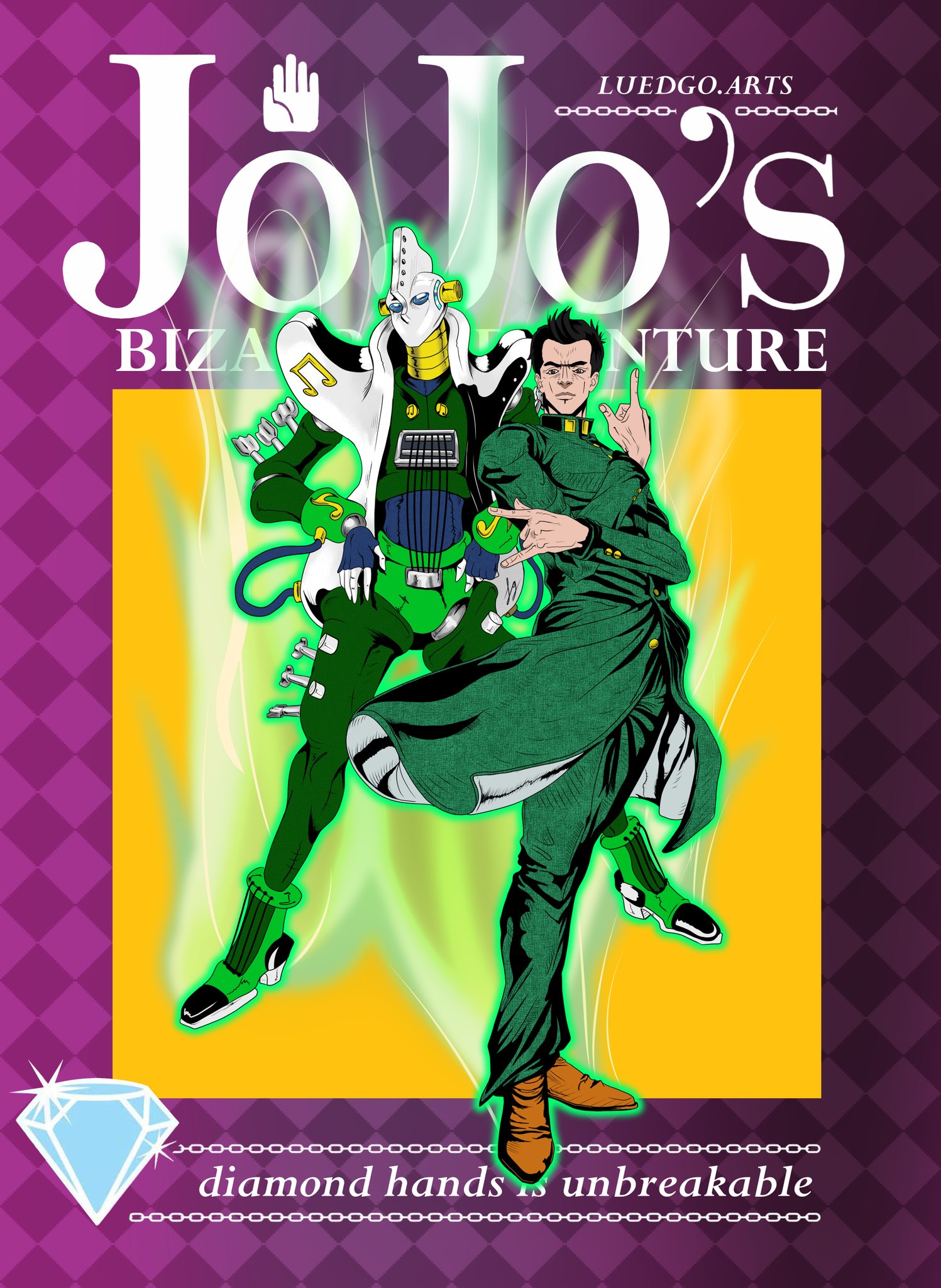 Custom Jojo Bizzare Adventure Style with Stand Art Commission