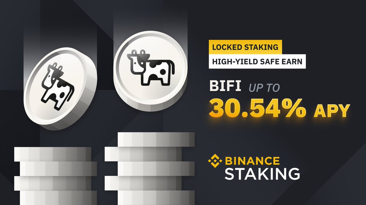 binance's tweet image. #Binance Staking Launches $BIFI @beefyfinance Staking with Up to 30.54% APY

➡️ binance.com/en/support/ann…