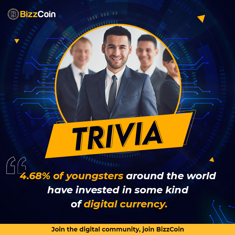 bizzcoinoff's tweet photo. Cryptocurrency is ruling over all age groups, especially the youth.
Come experience the revolution first hand with BizzCoin.
To know more about BizzCoin and its ecosystem, visit: https://t.co/invVrF5rsS
#BizzCoin #Ethereum #Blockchain #Cryptocurrency #BizzEcoSystem #BizzMart https://t.co/ex9V2ZuR7u