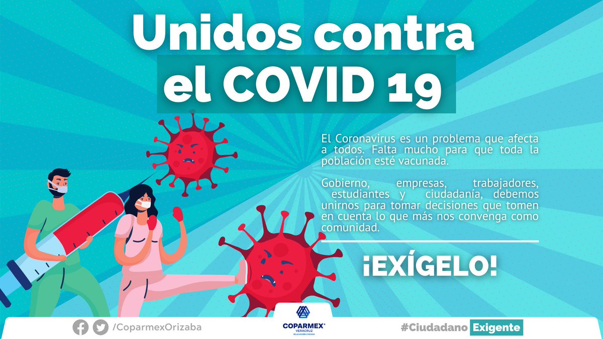 coparmexorizaba's tweet photo. En materia de contención y erradicación del COVID 19, el Gobierno debe tomar en cuenta la opinión de la ciudadanía.
En un estado democrático no se pueden tomar decisiones sobre la salud de la población sin escucharla.
#CiudadanoInformado
#CiudadanoExigente
#Coparmexver
#Orizaba https://t.co/4M3yuBcFeo