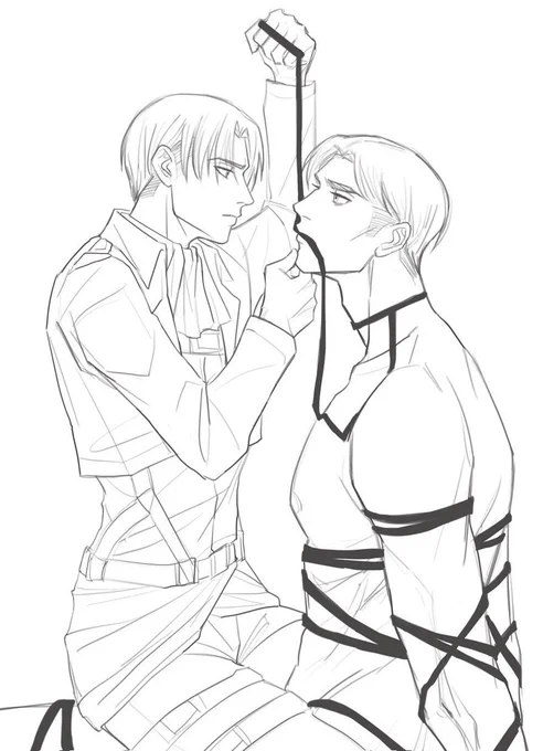 got too excited and had to share hAHA#eruri #エルリ #wip #進撃の巨人 
