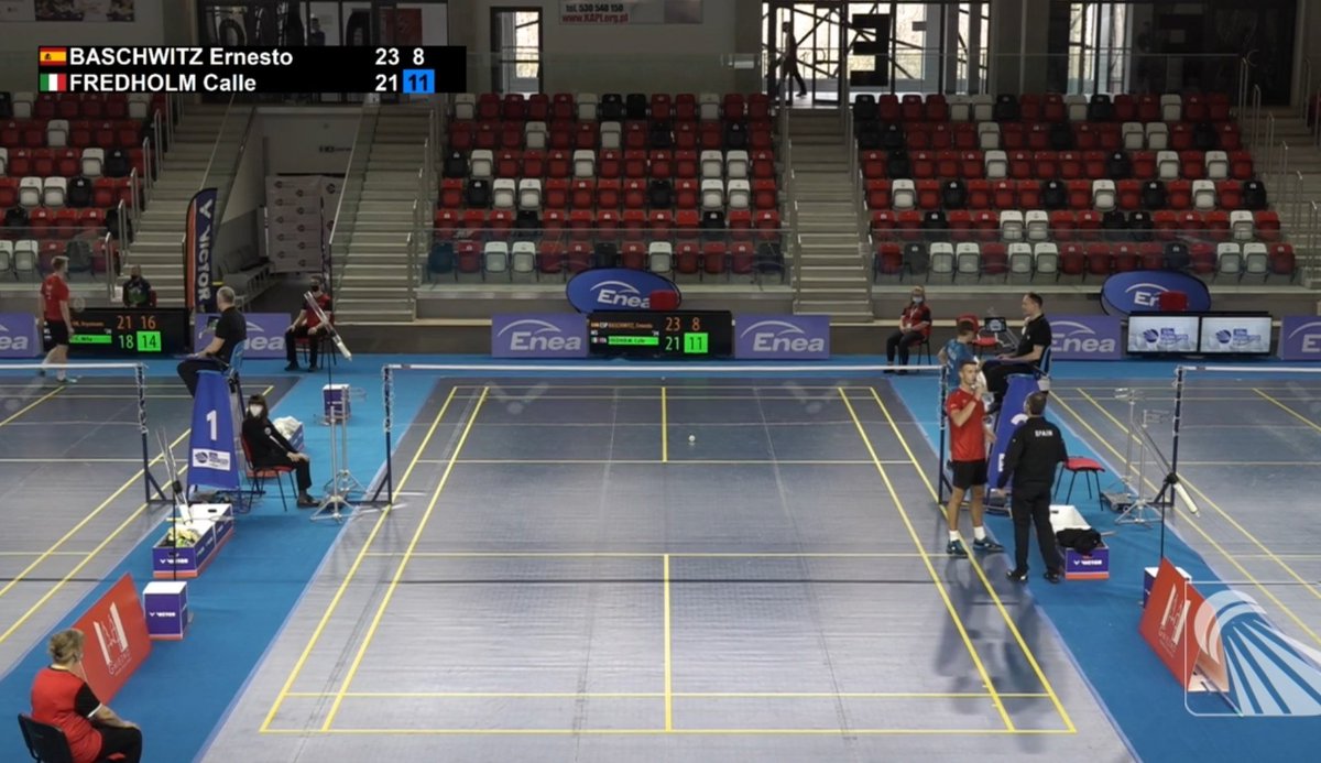 BadmintonESP's tweet photo. ‼️ Ya en juego @ernesbas6 en el debut 🇪🇸 en el #YonexPolishOpen 🏸

...y pronto llega el turno de @alvaritovaz8... 🔥

📺 Sigue la jornada en directo:
▶️ https://t.co/OM6S8UA0Bo

➕INFO📲 https://t.co/53nysW1vJi https://t.co/s6PMLmivvC