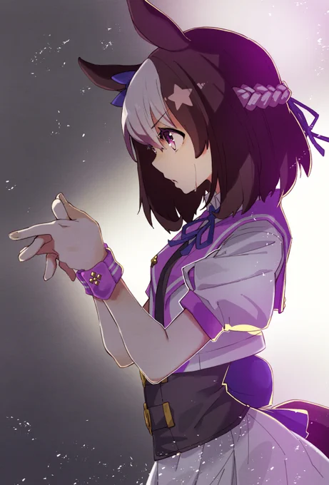 緊張するスペシャルウィーク 