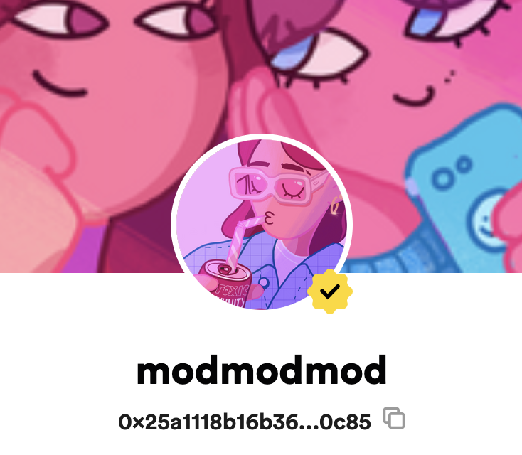 modmodmod_'s tweet image. verifiiiiiiiied !

Thanks @rariblecom &amp;lt;3 
#NFT #nftart #Collectibles 

rarible.com/user/0x25a1118…