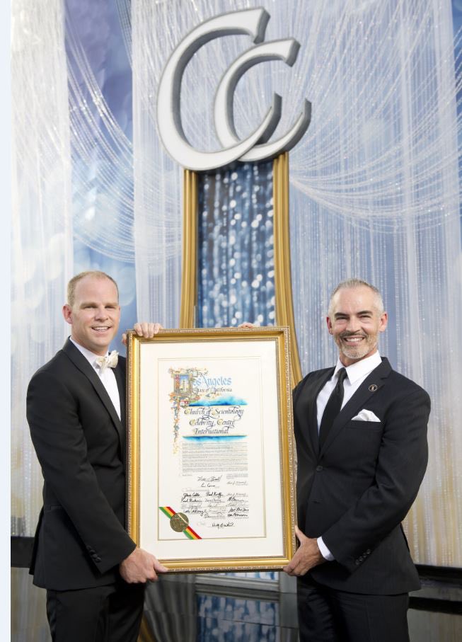 yashar's tweet photo. A reminder that Los Angeles City Councilman @MitchOFarrell has used his position to make supportive statements about Scientology and just a few years ago presented them with a proclamation honoring their work. 

Scientology is a criminal organization that destroys people’s lives. https://t.co/PMh1MOOKoo