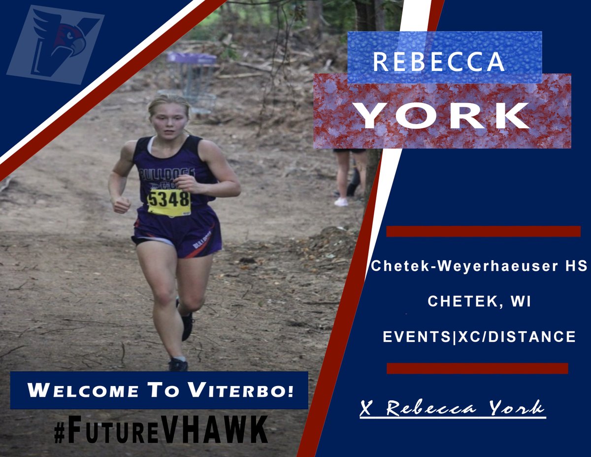 ViterboXCTF's tweet photo. Welcome to Viterbo Rebecca York! Rebecca was the Nightingale Nursing Scholarship winner! A great addition to both programs!
#FutureVHAWK #viterbo2021 https://t.co/wBSh0TwjYh