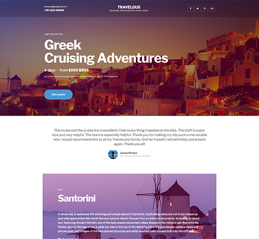 Azinitydotcom's tweet photo. A #OnePageWebsite for #Tourism and #Travel using #ElementorBuilder powered by #WordPress on https://t.co/ZSeOsCnkoD https://t.co/n5mlGUughi