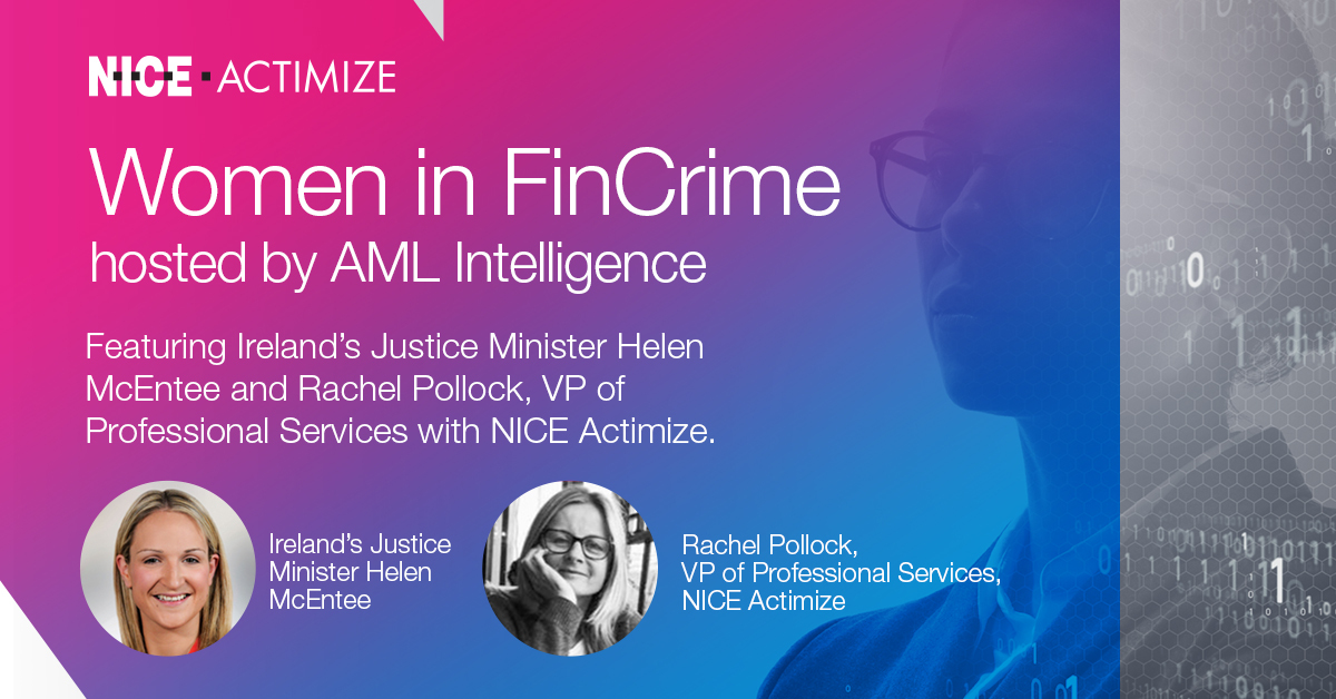 Henil3133's tweet photo. #ICYMI "Women in FinCrime" presentation with our own Rachel Pollock &amp; Ireland's Justice Minister, Helen McEntee?
Watch it now #ondemand. Tune-in for insightful perspectives &amp; #thoughtleadership from a group of #powerhouse women in the #fincrime industry: https://t.co/22aJbXatcO https://t.co/Vh4w0IQ6e5