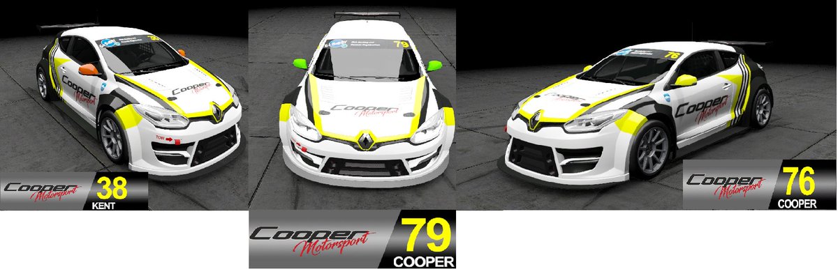 TeamCooper2013's tweet photo. CooperMotorsport are pleased to announce our new 3 driver line up for season 3 of VTCC. Our esports team from season 2 remains the same with Myself racing the 76 car and Teddie Cooper racing the 79 car. We would like to welcome to the team our 3rd driver Lewis Kent. https://t.co/hQ4bZvQLI0