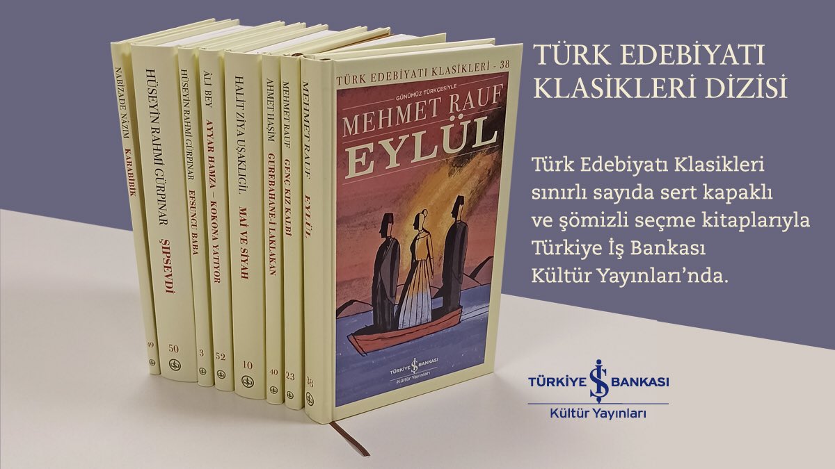 Sizlerden gelen yoğun istek üzerine #TürkEdebiyatıKlasikleri Dizimizin sınırlı sayıda sert kapaklı ve şömizli baskılarıyla yayımlanan seçme kitapları Türkiye İş Bankası Kültür Yayınları’nda.
 
iskultur.com.tr/etiket/sert-ka…