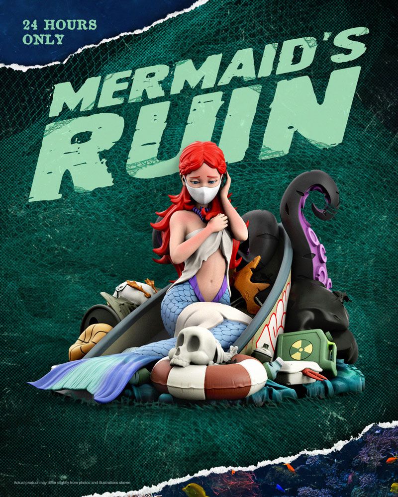 spankystokes's tweet photo. Mighty Jaxx presents: Mermaid's Ruin by ABCNT! https://t.co/CSHVgFmCAQ #ABCNT #DesignerToyArtToy #Disney #LimitedEdition #MightyJaxx https://t.co/WBdk1cUJnK