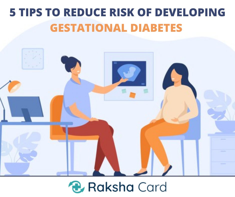 RakshaCard's tweet photo. Reduce your risk of developing #gestationaldiabetes by👇
1) Following a proper healthy diet
2) Consistently get more than 6 hours of sleep at night
3) Engaging in physical activities daily
4) Try to reduce weight if you are overweight
5) Avoid excessive fatty foods
#rakshacard https://t.co/mAvR1c3IfQ