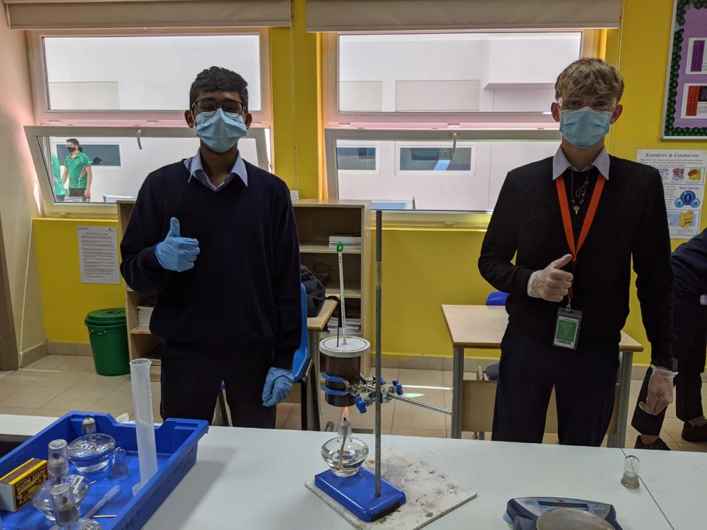 DIA_Sciences's tweet photo. @DIA_Secondary Year 10 students investigating Heat Energy through Specific Heat Capacity.
#DreamInspireAchieve #Year10 #DP #Chemistry #SpecificHeat #HandsOnLearning #TeachUAE #YoungScientists https://t.co/STnQnEVUdp