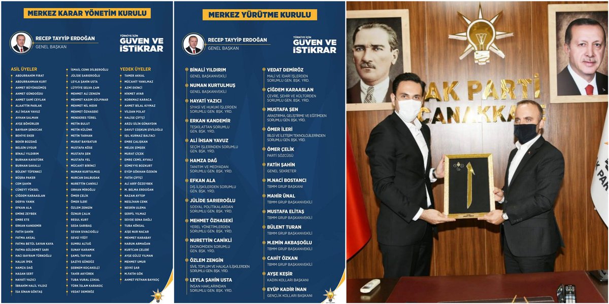 Genel Başkanımız Sn. Recep Tayyip ERDOĞAN'ın riyasetindeki yeni MYK ve MKYK görevine başladı. MYK'daki değişmeyen isimlerden biri de tabiki  <a href="/turanbulent/">Bülent TURAN</a>

Kıymetli ağabeyim Sn. Bülent Turan'ı kalbi duygularımla tebrik ediyorum.

Yeni dönem hayırlı ve uğurlu olsun inşallah.