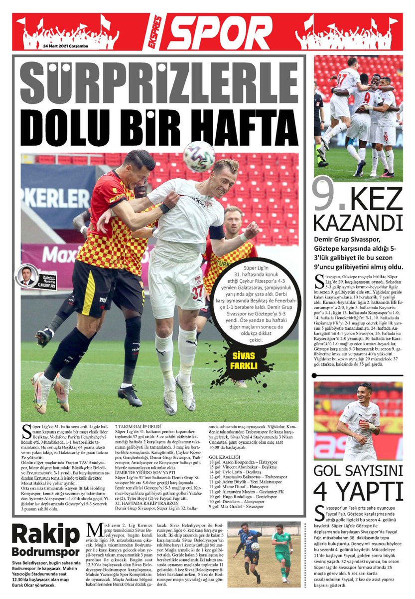 Sivas Ekspres Gazetesi (@ekspressivas) on Twitter photo 