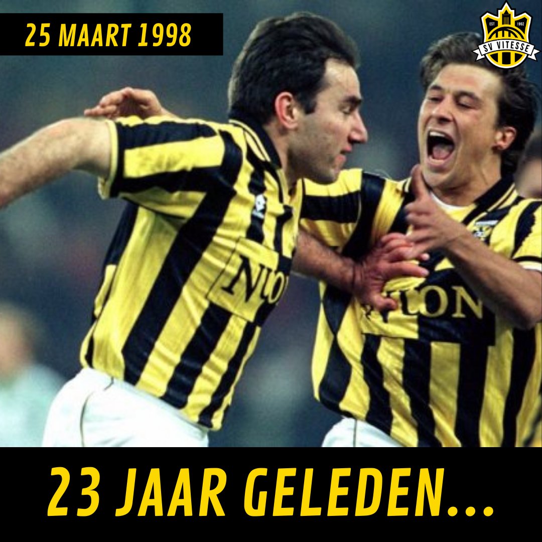 SVVitesse's tweet photo. 23 jaar geleden scoorde onze legend DJ Superstar tegen NAC Breda de 1e goal in het GelreDome. De einduitslag werd 4-1 #DJSuperstar #legend #geelswerthert #VITnac #GelreDome https://t.co/9HMHMyn6yl