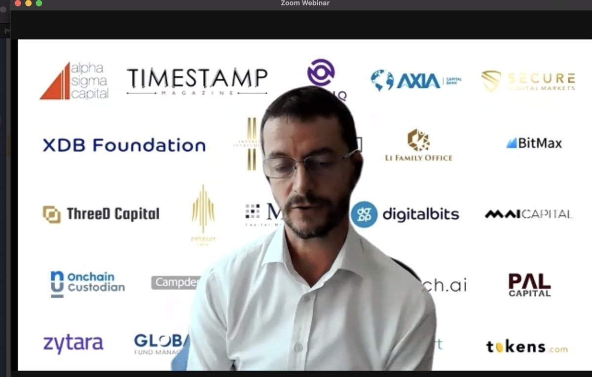 Thanks @AlexandreKech from <a href="/oncustodian/">Onchain Custodian</a>, Adam Clarke from CryptoTrac2 and Michele Federici from @WeAreSEBA for an insightful session on 'Security &amp; Custody, the Ultimate Hurdle to Embracing the Token Economy'

Up Next ‘Alternative Opportunities in Asia’ > ow.ly/AcMd50E7YRm