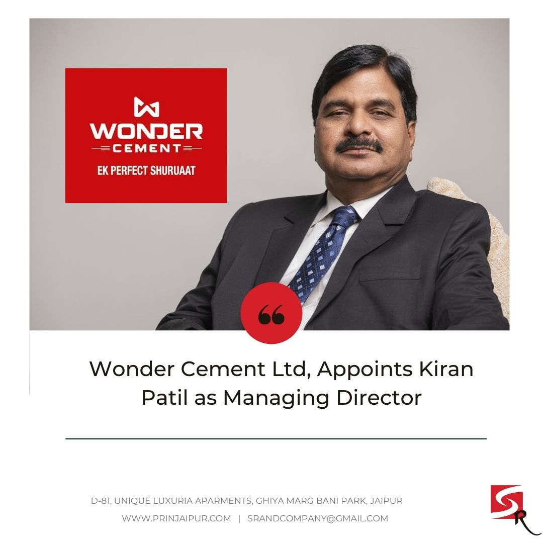 srrelations's tweet photo. Wonder Cement Ltd, Appoints Kiran Patil as Managing Director
#businessideas #India #VocalForLocal #Jaipur #NarendraModi #srpublicrelations #Businesssource #advertising #MakeInIndia #Businessinsider #Indian #publicrelations https://t.co/Z6wJJsUofJ