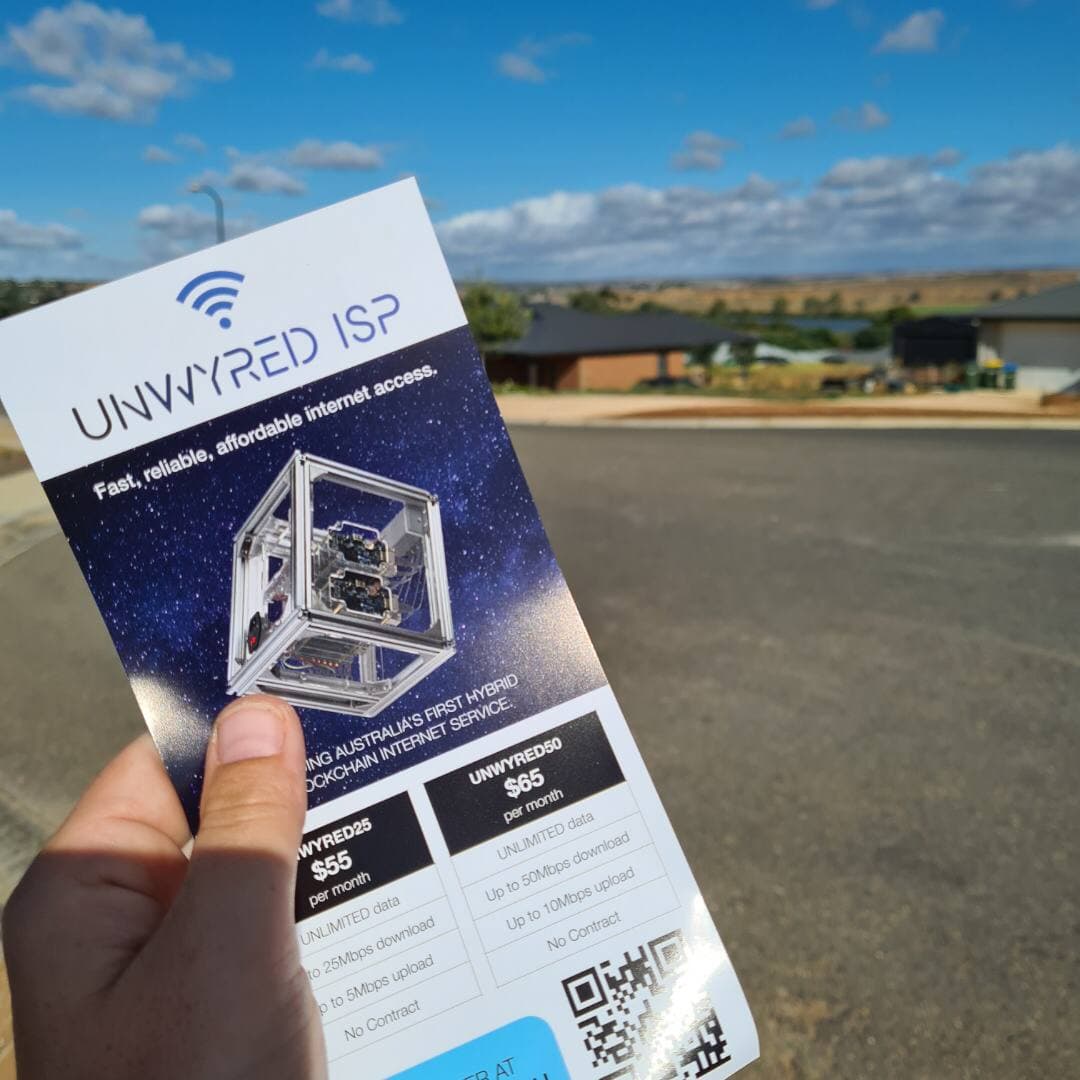 Out and about today dropping flyers in #murraybridge South Australia. 

Sometimes good old fashioned marketing is the best way.

We aim to bring a more affordable internet to rural areas. 

#unwyredisp #deweb #skycoin #skyfleet #ISP

<a href="/PeriStrathearn/">Peri Strathearn</a> <a href="/MV_Standard/">MurrayValleyStandard</a> <a href="/SkycoinProject/">Skycoin</a>