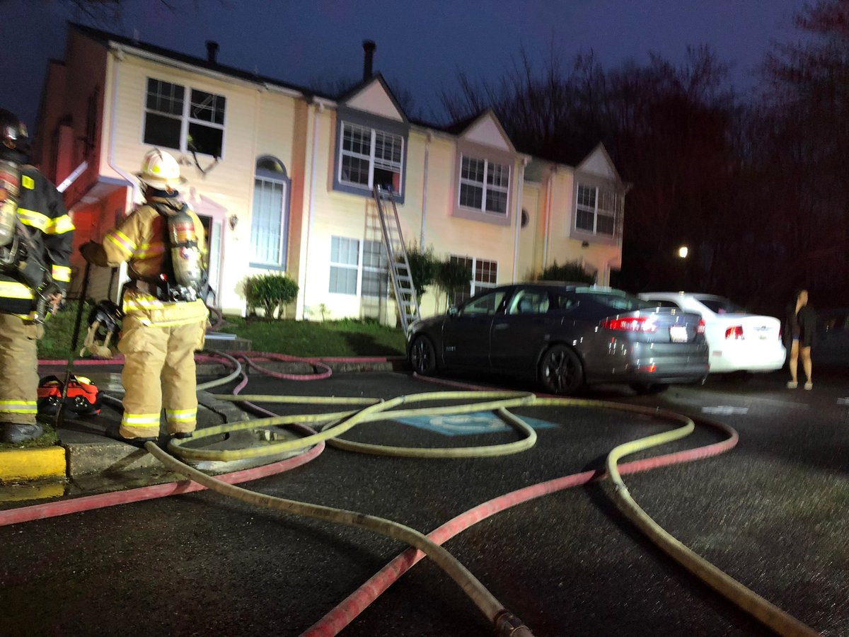 Kentland33's tweet photo. #Engine332 and #Tower33 operated as the 3rd due Eng and 1st due Trk on this 46 house fire tonight. #Chief33 had Division 2 https://t.co/w3Hq8I4DFr