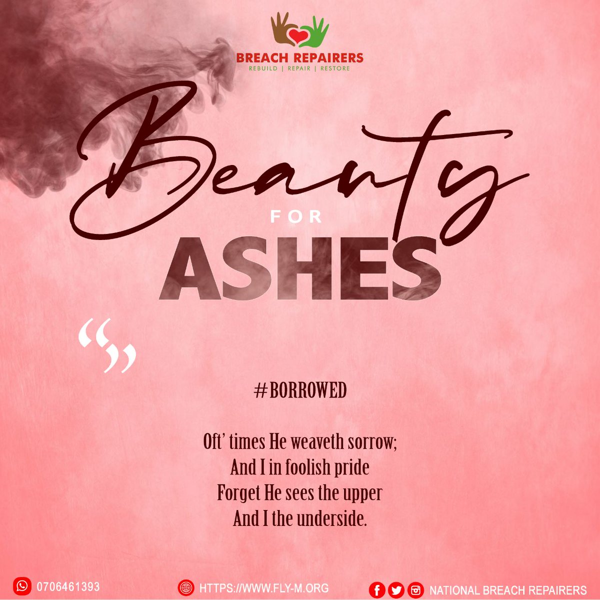 NBRepairers's tweet photo. #TheGrandExchange
#BeautyForAshes
#BreachRepairers
#RebuildRepairRestore https://t.co/8TQqsW40LB